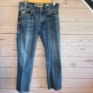 Ariat Men’s Jeans 33/32 Low Rise Boot M4 Medium Denim Wash Jeans